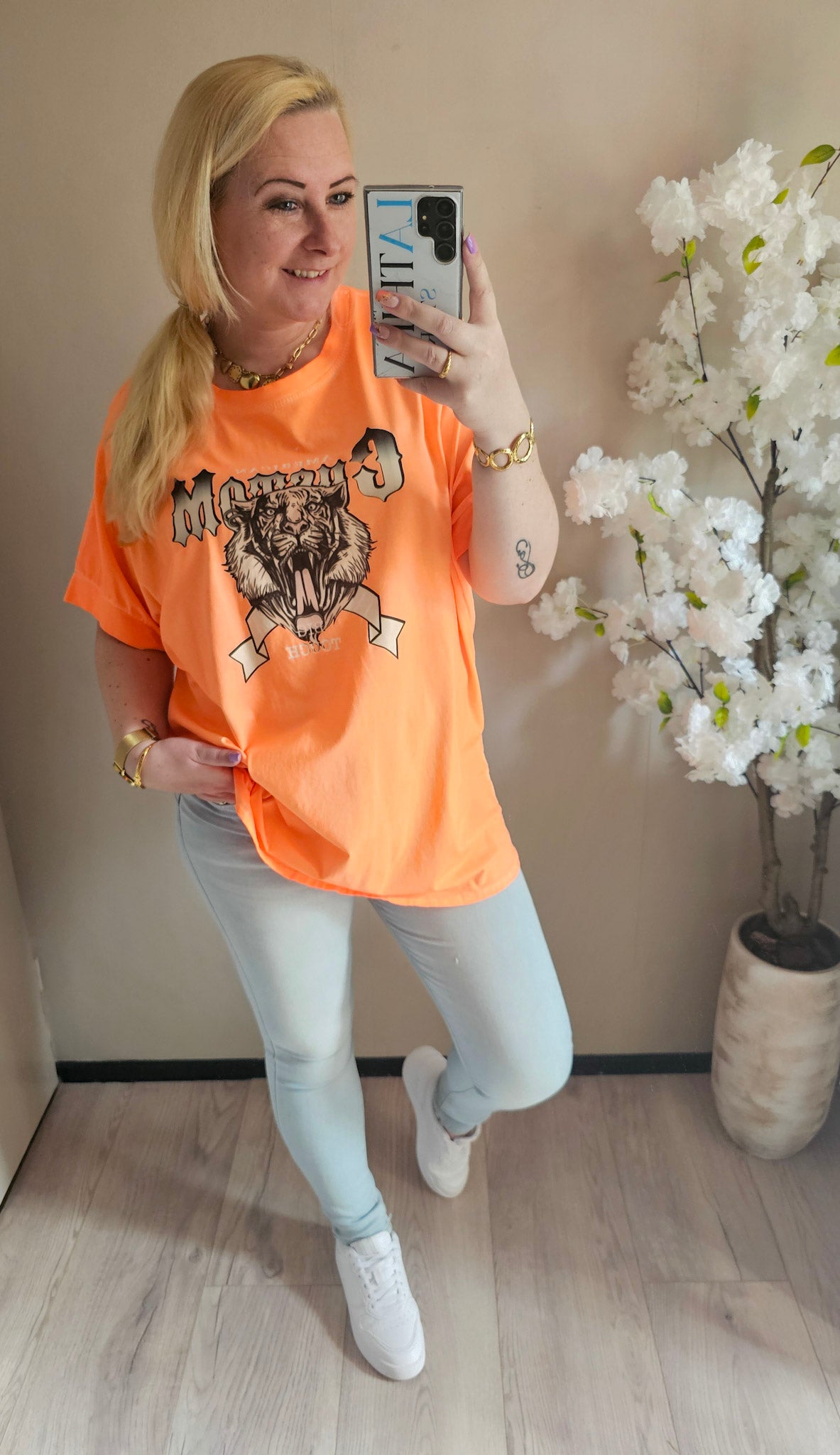 AMERICAN T-SHIRT | ORANJE