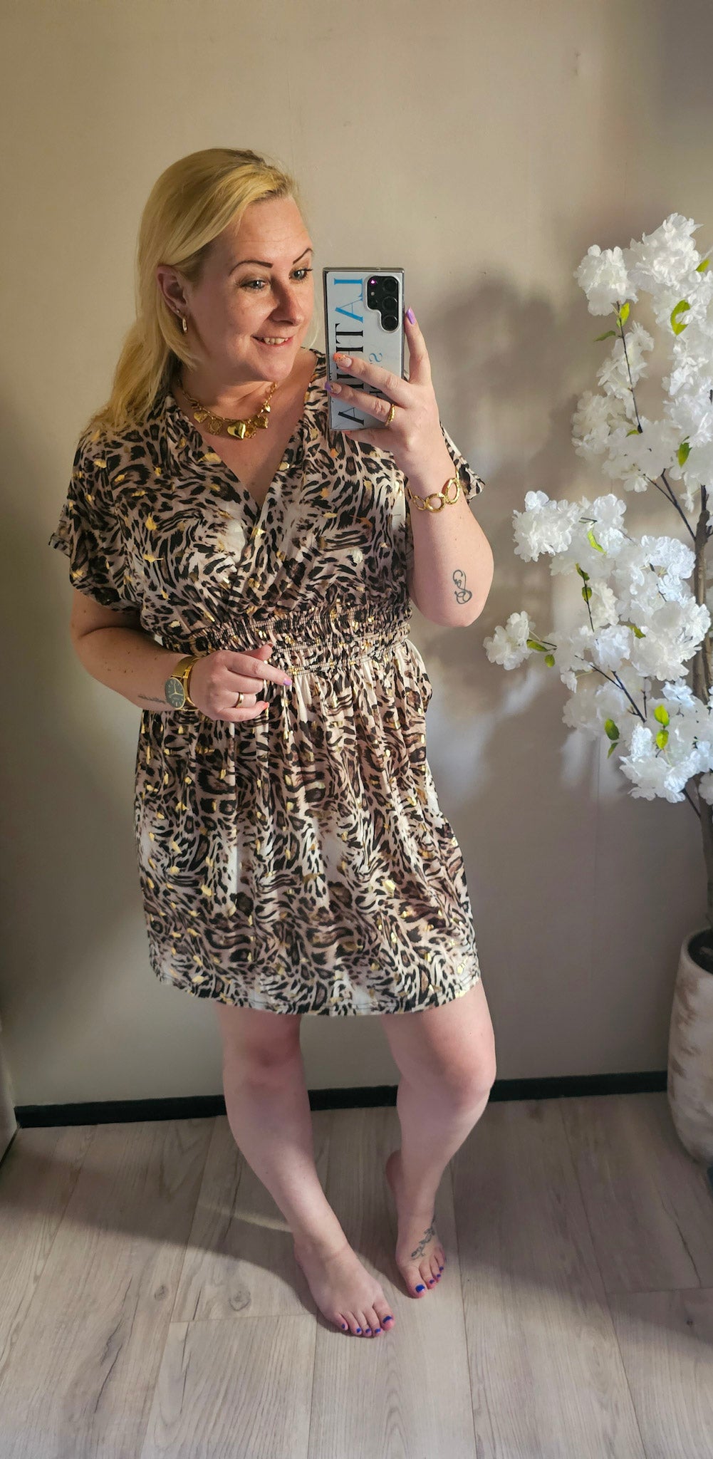 MAGIC JURK | LEOPARD DARK