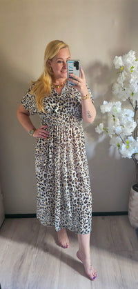 MAXI MAGIC JURK | LEOPARD LIGHT