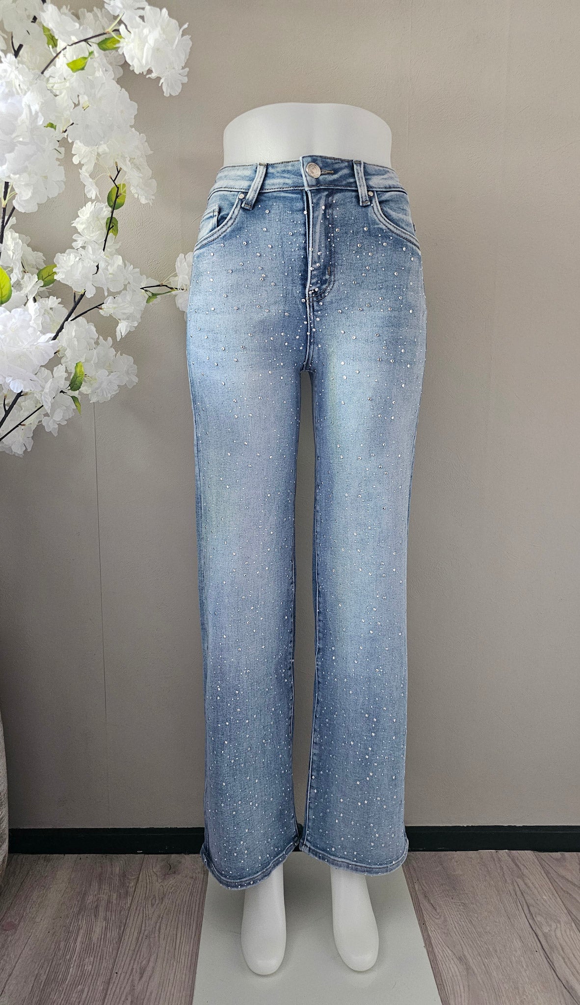 GOODIES DENIM STRASS | WIDE LEG DJ2869