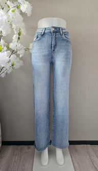 GOODIES DENIM STRASS | WIDE LEG DJ2869