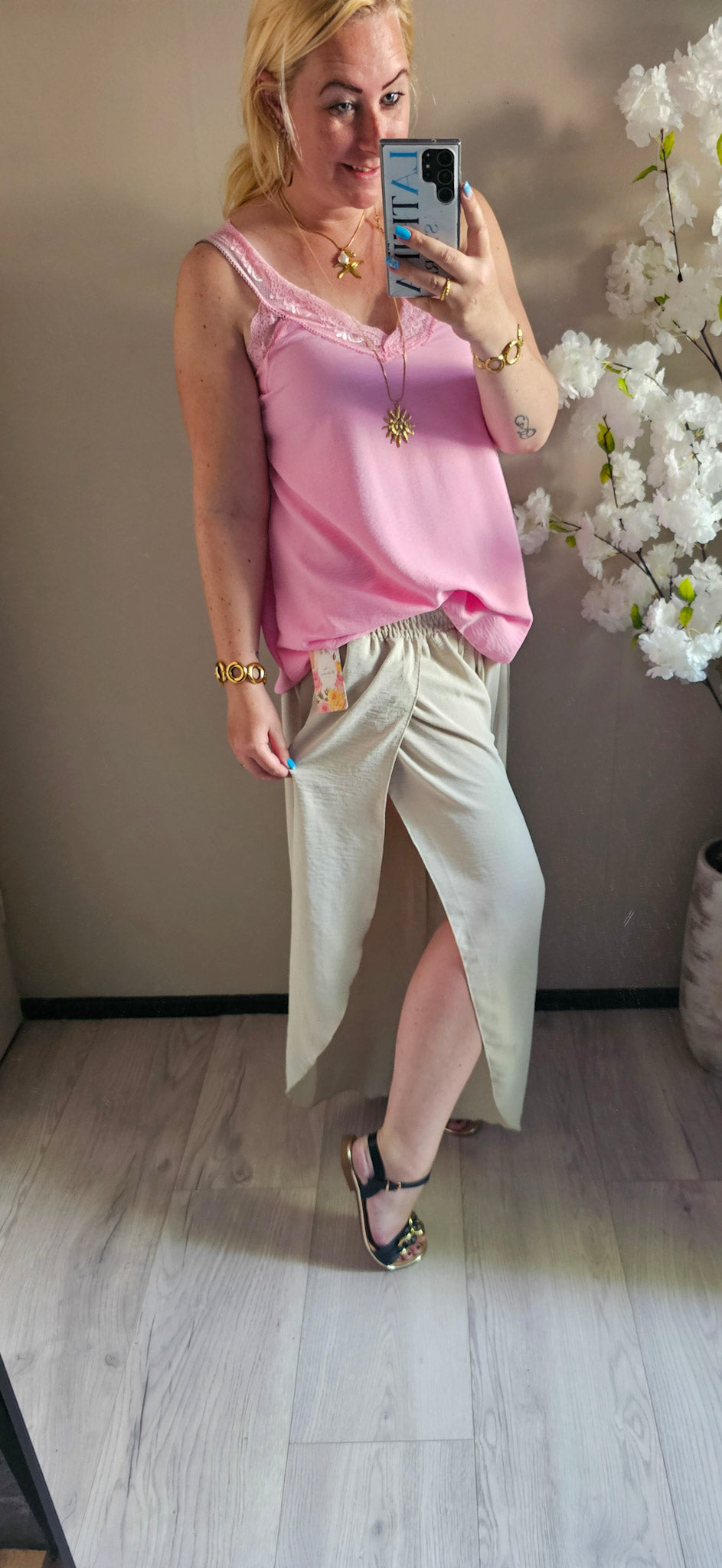 BALLON BROEK SPLIT | CREME