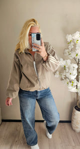 STRIPE JACKET | BEIGE
