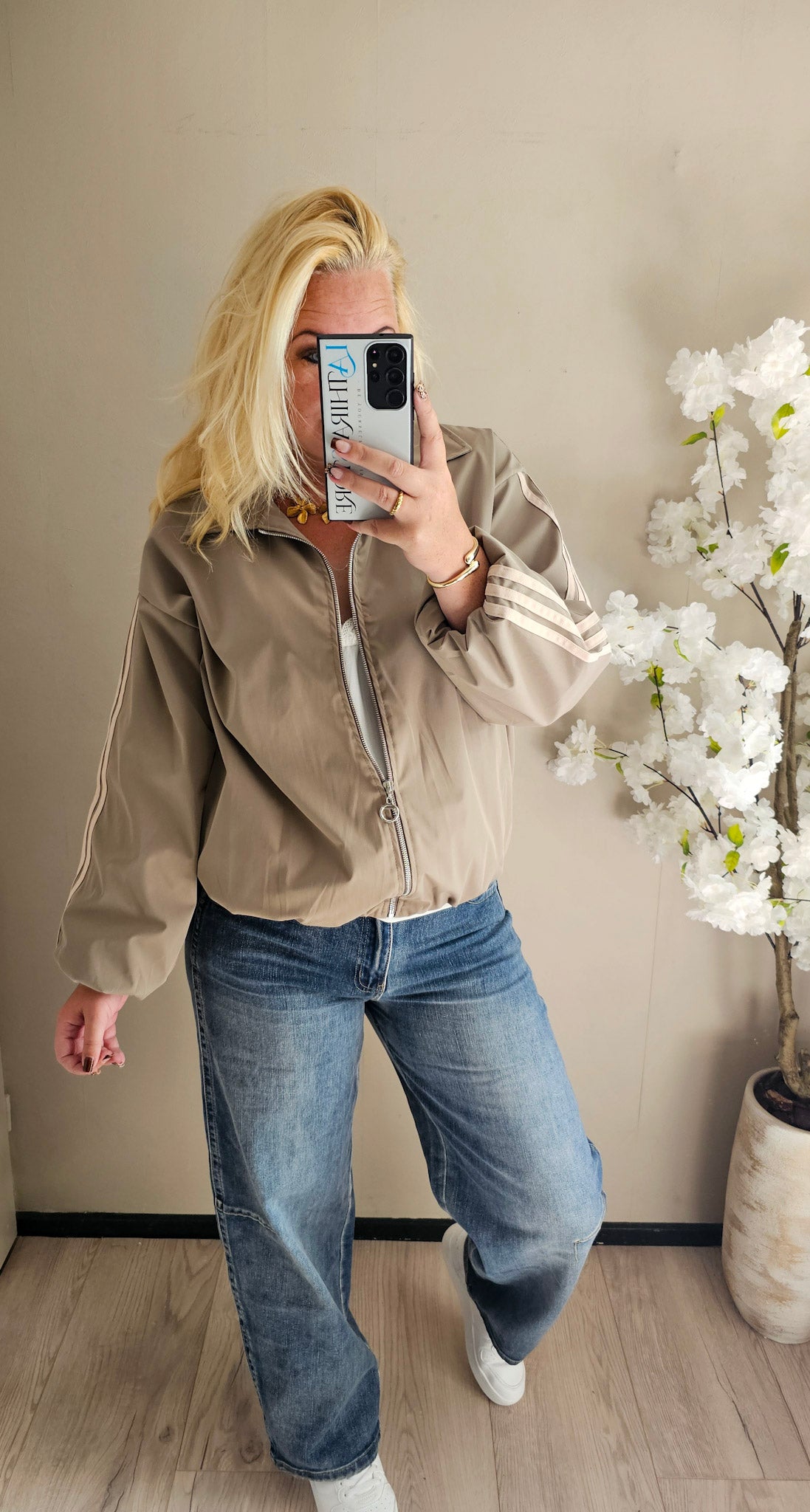STRIPE JACKET | BEIGE
