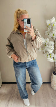 STRIPE JACKET | BEIGE