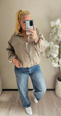 STRIPE JACKET | BEIGE