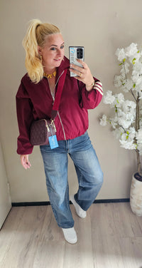 STRIPE JACKET | BORDEAUX
