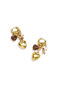 HART OORBELLEN | BRUIN/GOUD