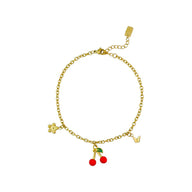 CHERRY BLOOM ENKELBANDJE | GOUD