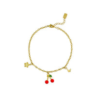 CHERRY BLOOM ENKELBANDJE | GOUD