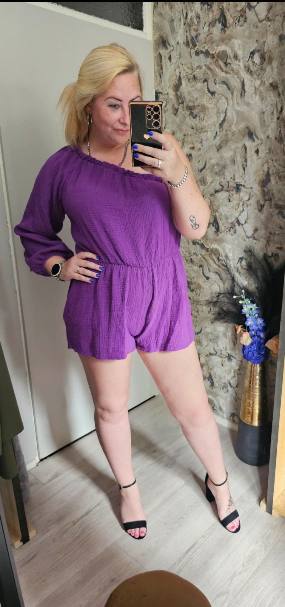 PLAYSUIT COTTON | PURPLE