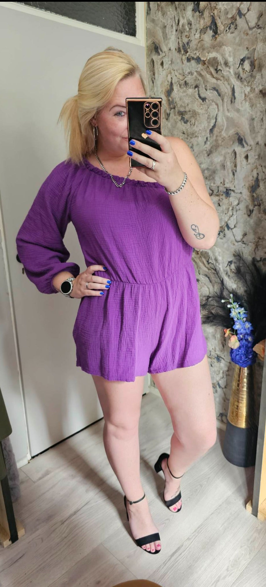 PLAYSUIT COTTON | PURPLE