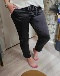 METALLISCHER JOGGER | SCHWARZ