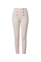 BUTTON COMFY BROEK | BEIGE