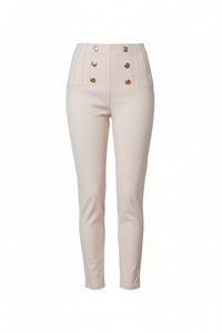 BUTTON COMFY BROEK | BEIGE
