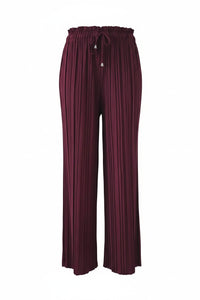 PLISSE BROEK | BORDEAU