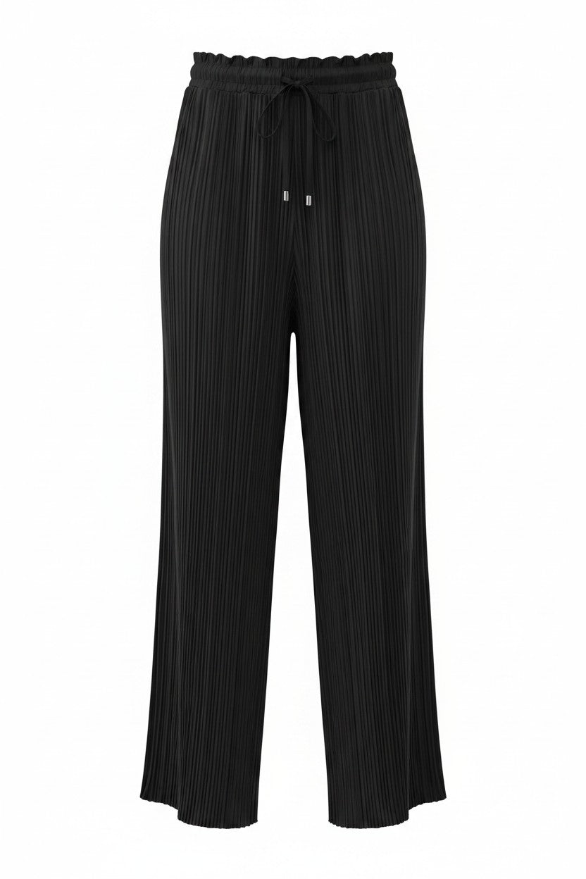 PLISSE BROEK | ZWART