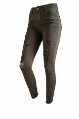 MISS RJ HIGH WAIST | DAMAGED GREEN YH2634