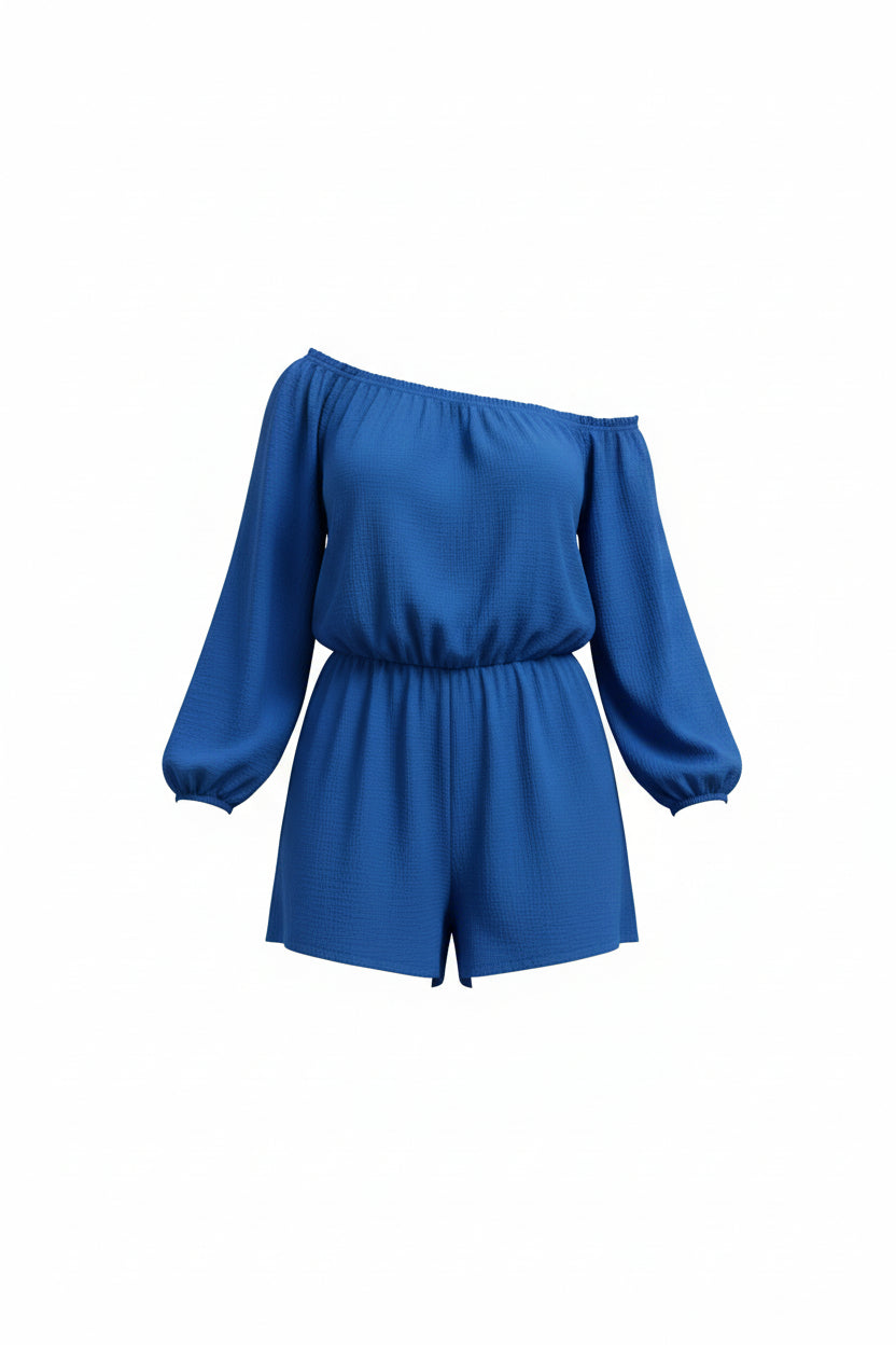 PLAYSUIT COTTON | BLUE
