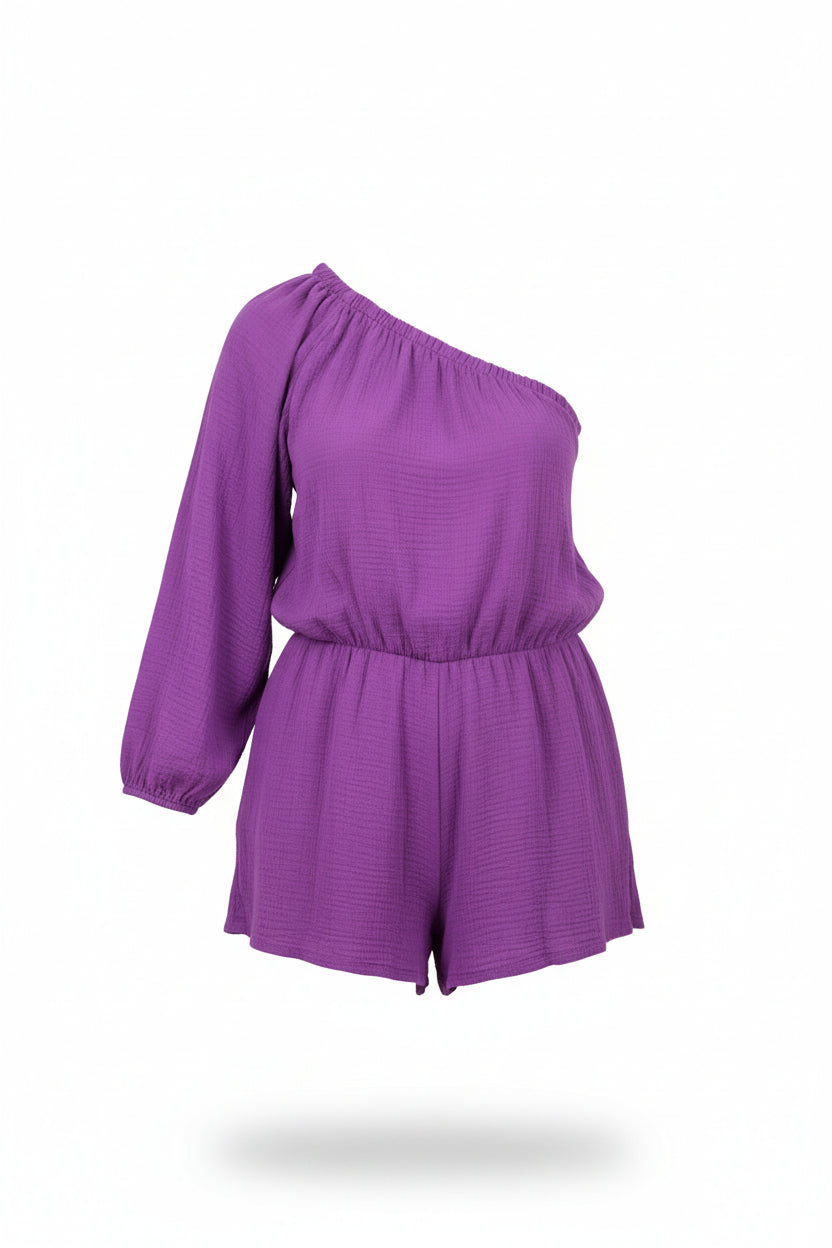 PLAYSUIT COTTON | PURPLE