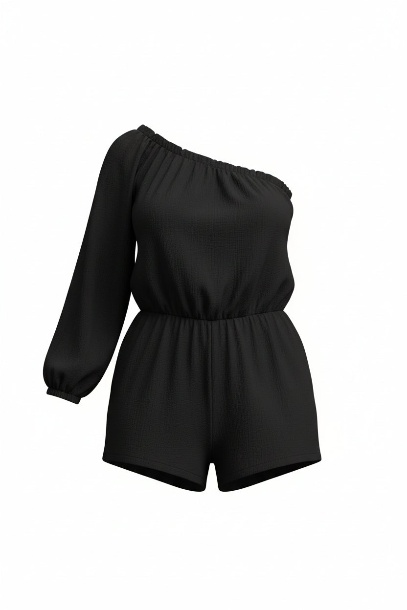 PLAYSUIT COTTON | BLACK