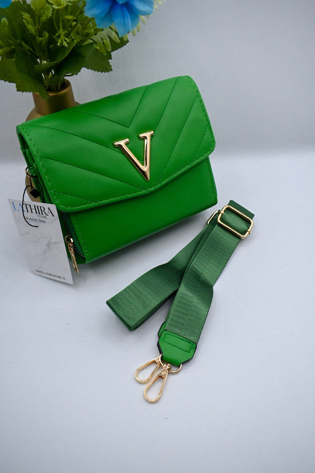 VERONA SCHOUDERTAS | GROEN