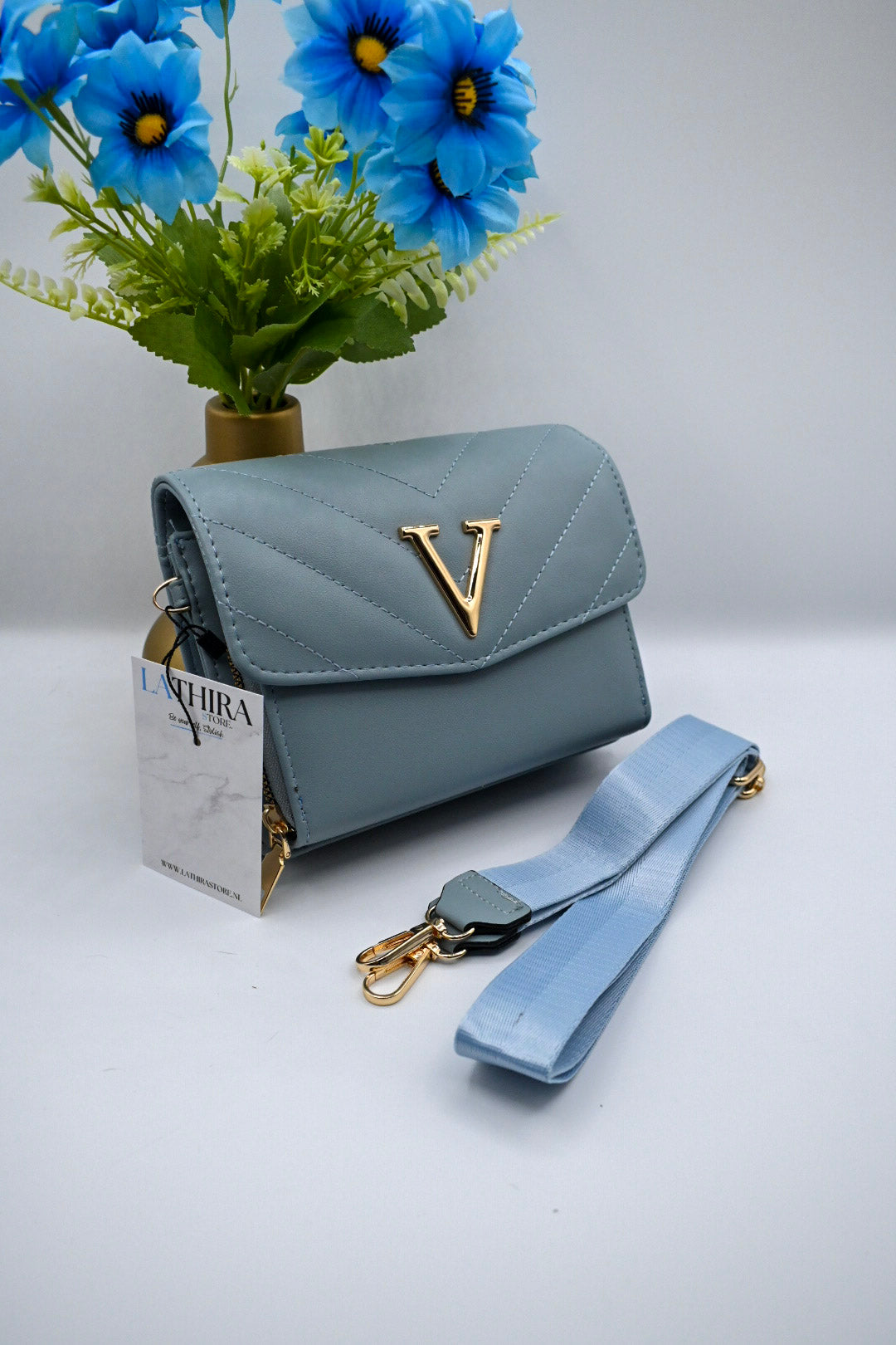 VERONA SCHOUDERTAS | LICHT BLAUW