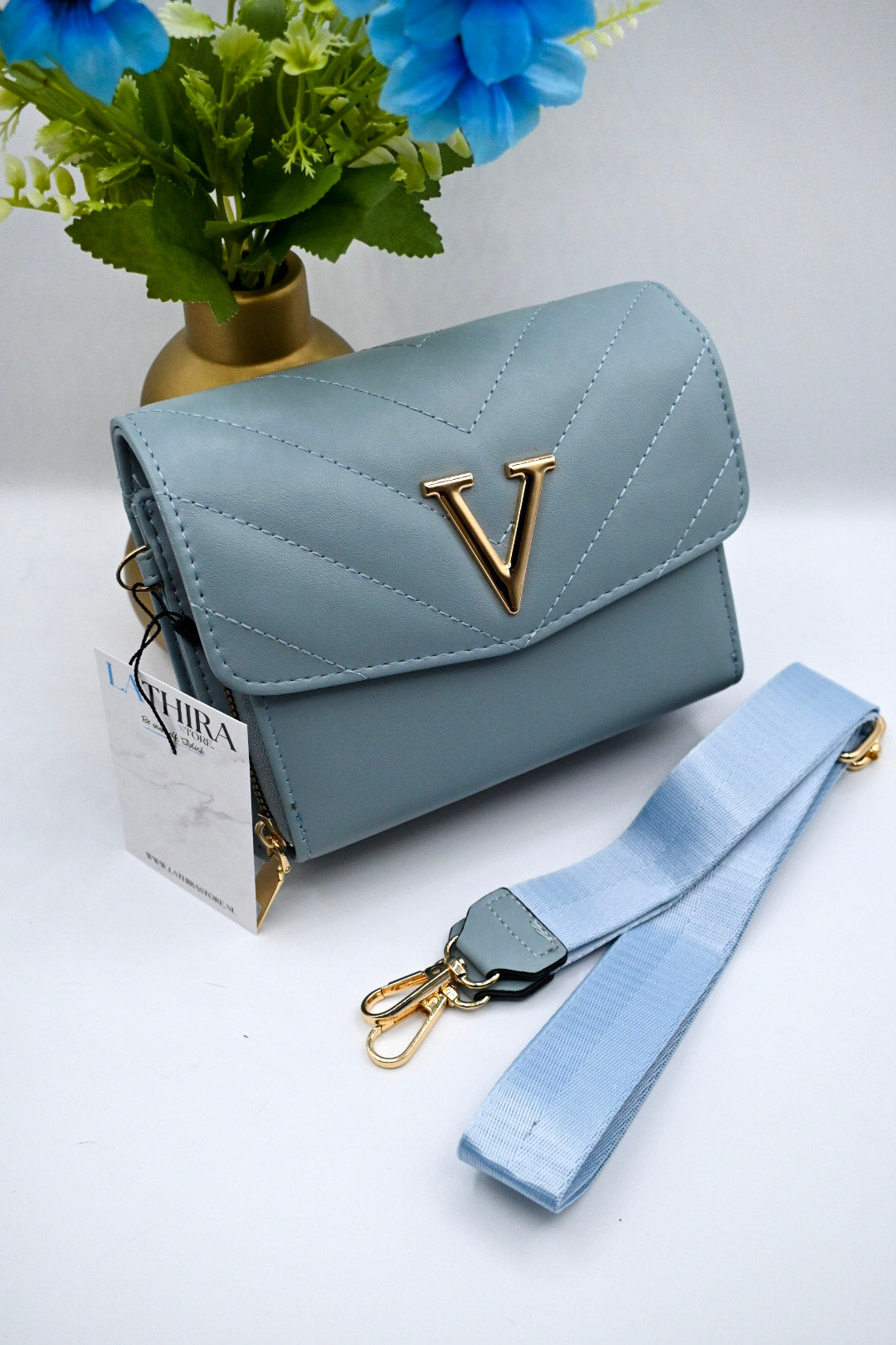 VERONA SCHOUDERTAS | LICHT BLAUW