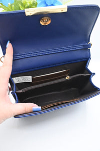 STRIPE SCHOUDERTAS | KOBALT BLAUW