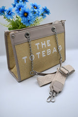 RIVIERA TOTE BAG MEDIUM | TAUPE
