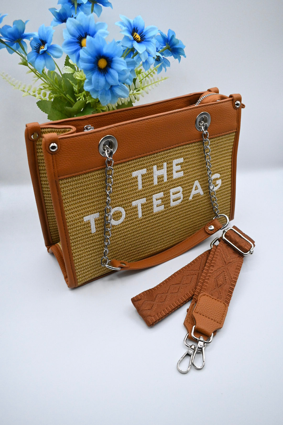 RIVIERA TOTE BAG MEDIUM | BRUIN