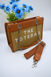 RIVIERA TOTE BAG MEDIUM | BRUIN