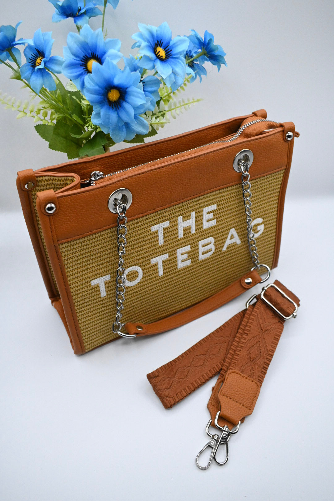 RIVIERA TOTE BAG MEDIUM | BRUIN