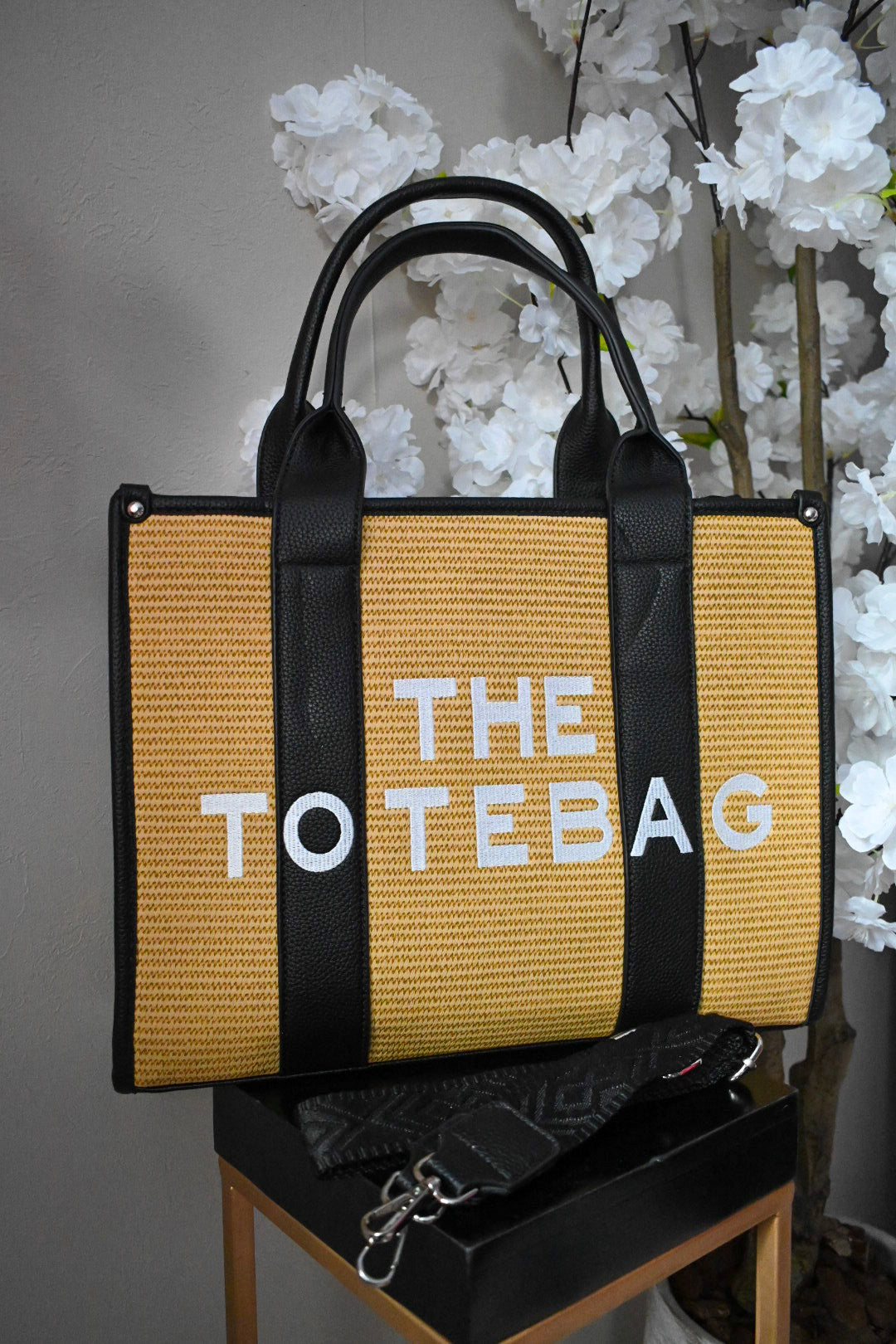 RIVIERA TOTE BAG LARGE | ZWART