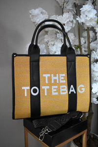 RIVIERA TOTE BAG LARGE | ZWART