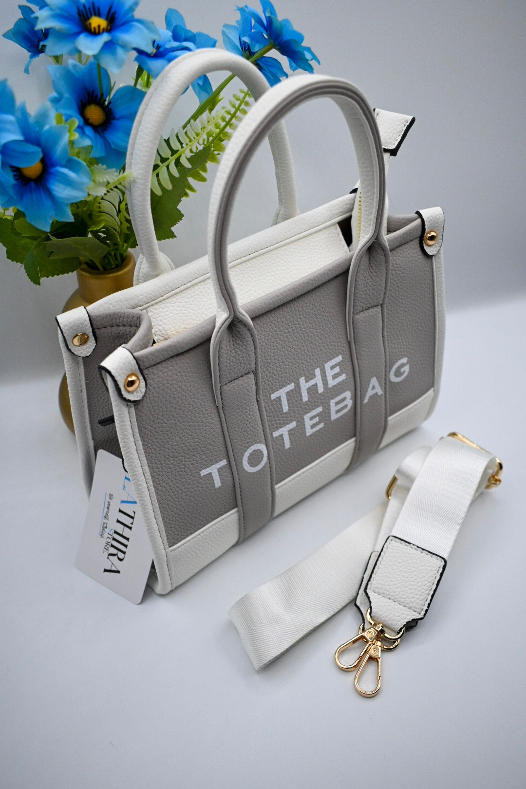 TOTE BAG | GRIJS/WIT