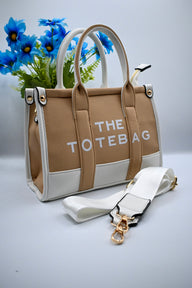 TOTE BAG | BEIGE/WIT