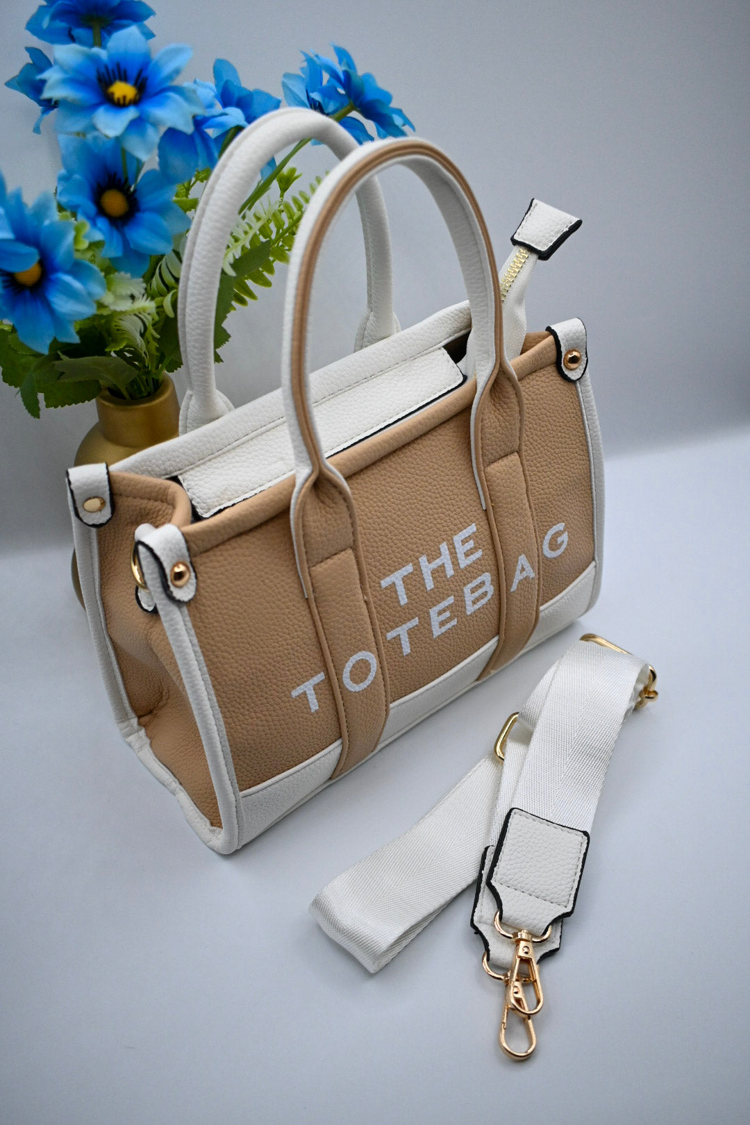 TOTE BAG | BEIGE/WIT