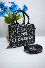 TOTE BAG MINI | LEOPARD ZWART