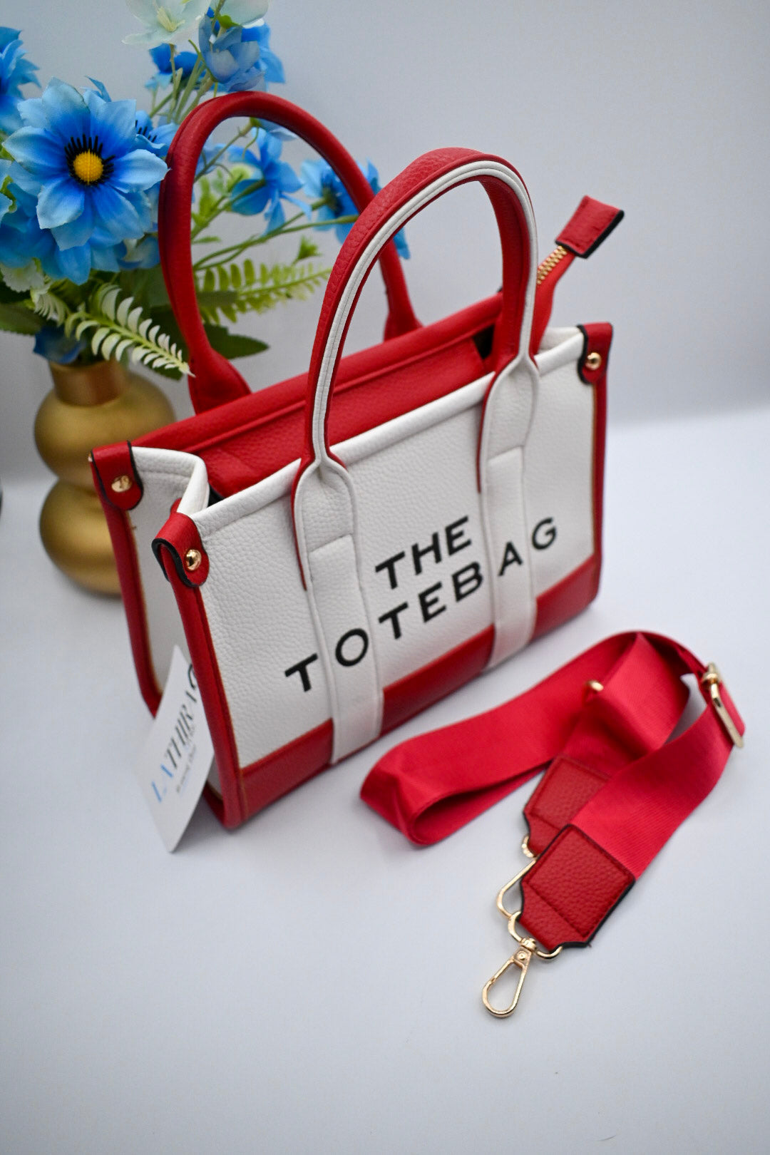 TOTE BAG | ROOD/WIT