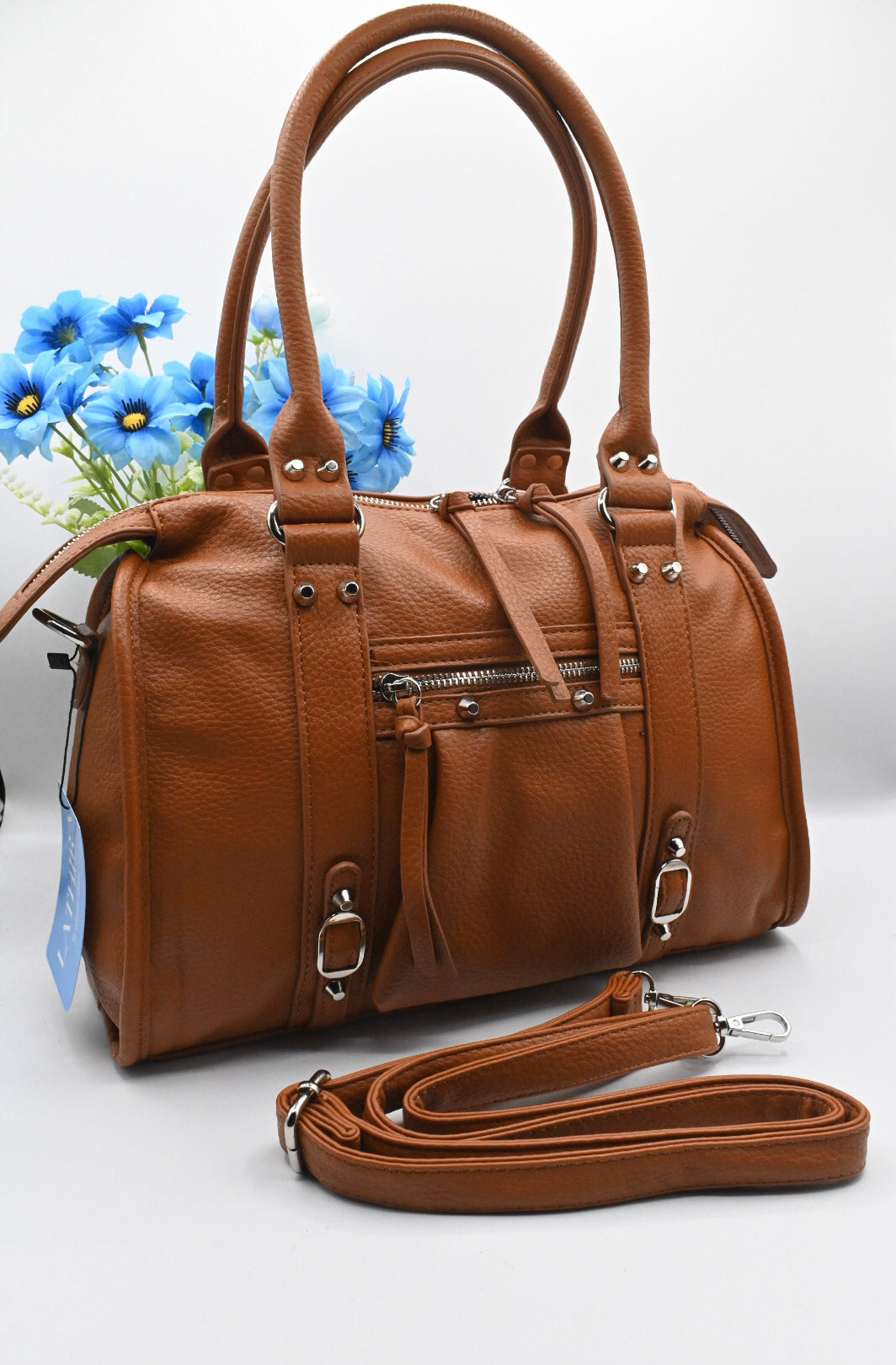 LUNA HANDTAS MEDIUM | COGNAC