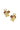 FLOWER OORBELLEN | BRUIN/GOUD