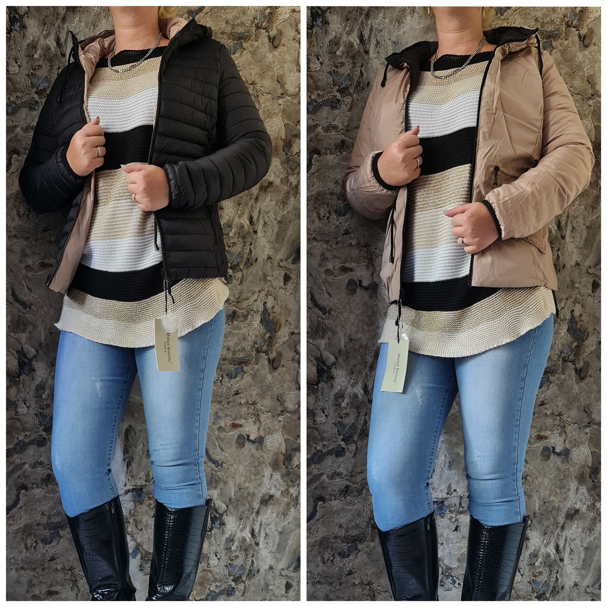 WENDBARE Daunenjacke. | Schwarz