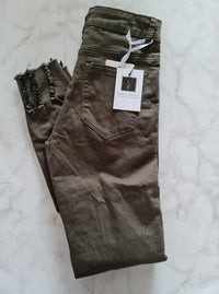 MISS RJ HIGH WAIST | DAMAGED GREEN YH2634