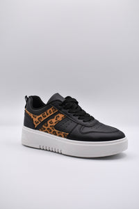 LEOPARD SNEAKERS | ZWART