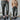 LEATHER LOOK BROEK | KHAKI